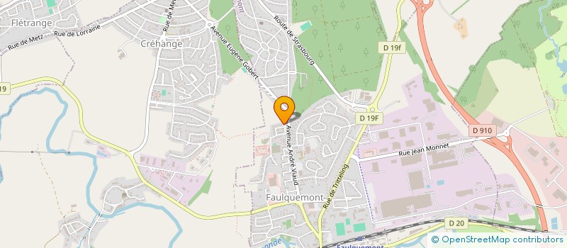 localisation de l'entreprise MADAME LUDIVINE MAUTRE  FAULQUEMONT