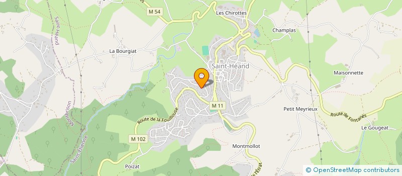 localisation de l'entreprise MADAME LUDIVINE MAZZOTTI  SAINT-HEAND