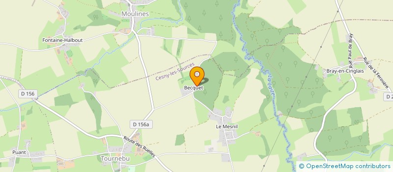 localisation de l'entreprise MADAME LUDIVINE MENU à CESNY-LES-SOURCES