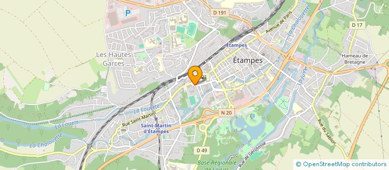 localisation de l'entreprise MADAME LUDIVINE MERCIER à ETAMPES