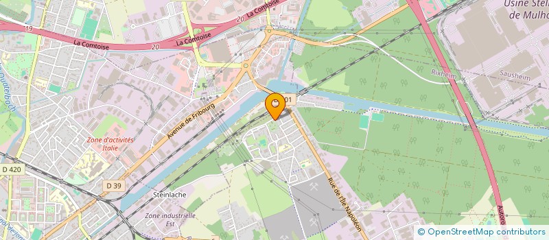 localisation de l'entreprise MADAME LUDIVINE METZGER  RIXHEIM