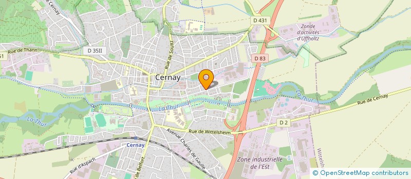 localisation de l'entreprise MADAME LUDIVINE MEUNIER  CERNAY