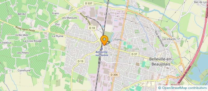 localisation de l'entreprise MADAME LUDIVINE MILLARD  BELLEVILLE-EN-BEAUJOLAIS