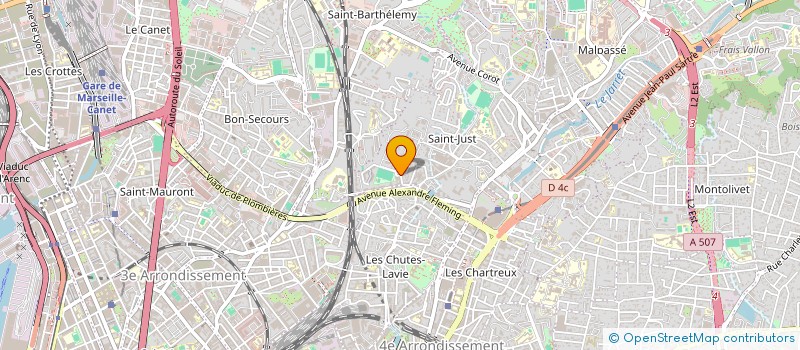 localisation de l'entreprise MADAME LUDIVINE MONNIER à MARSEILLE