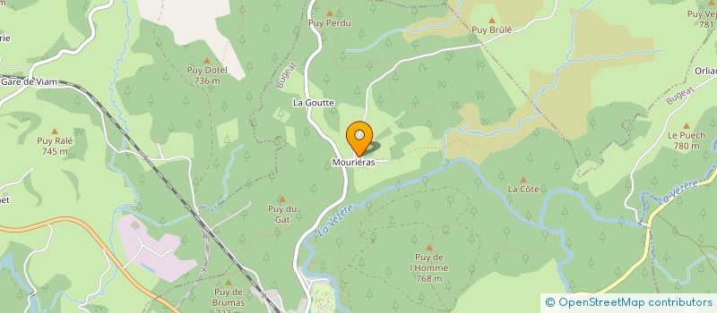 localisation de l'entreprise MADAME LUDIVINE MONTAGNE  BUGEAT