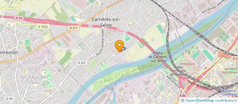 localisation de l'entreprise MADAME LUDIVINE MONTEIRO  CARRIERES-SUR-SEINE