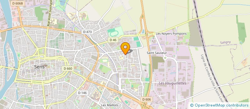 localisation de l'entreprise MADAME LUDIVINE MURAILLE  SENS