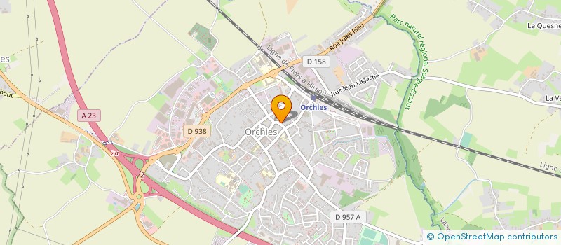 localisation de l'entreprise MADAME LUDIVINE NOYER  ORCHIES