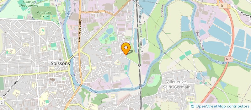 localisation de l'entreprise MADAME LUDIVINE OBERT à SOISSONS
