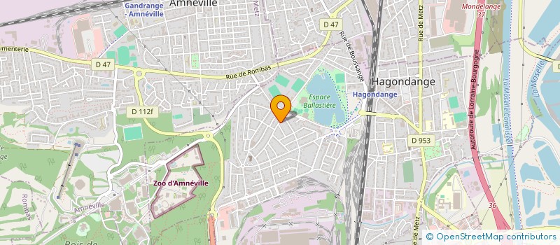 localisation de l'entreprise MADAME LUDIVINE PADDEU  HAGONDANGE