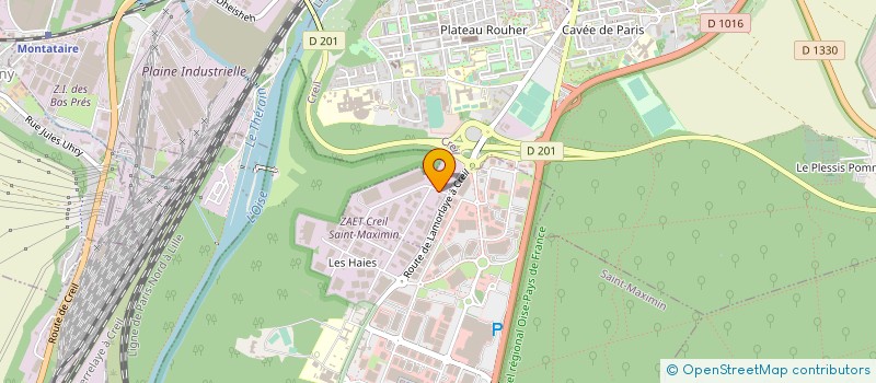 localisation de l'entreprise MADAME LUDIVINE PADE  CREIL