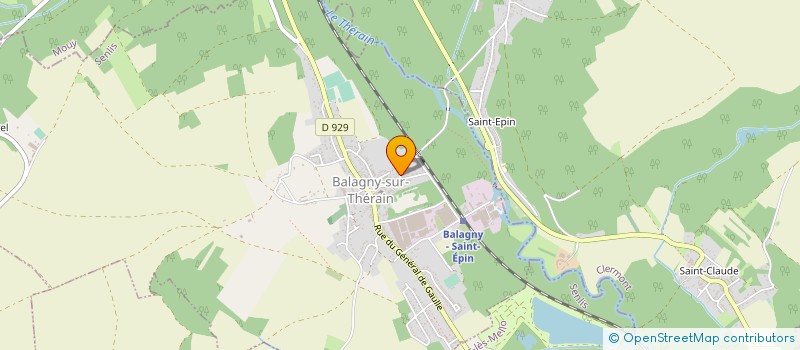 localisation de l'entreprise MADAME LUDIVINE PARET  BALAGNY-SUR-THERAIN