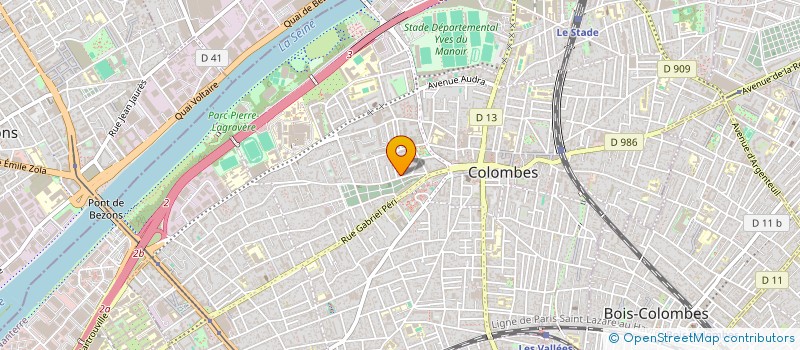 localisation de l'entreprise MADAME LUDIVINE PAYNEL à COLOMBES