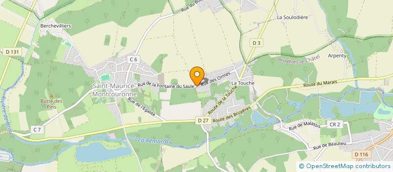 localisation de l'entreprise MADAME LUDIVINE PELLE  SAINT-MAURICE-MONTCOURONNE