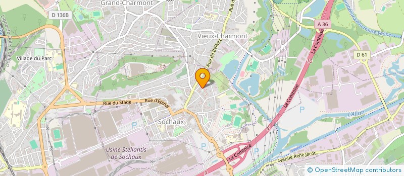localisation de l'entreprise MADAME LUDIVINE PELLETEY à SOCHAUX