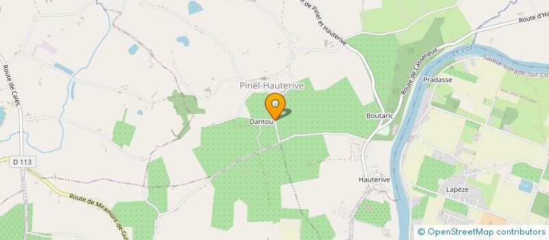 localisation de l'entreprise MADAME LUDIVINE PELOSATO  PINEL-HAUTERIVE