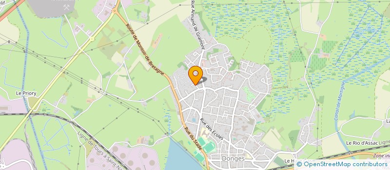 localisation de l'entreprise MADAME LUDIVINE PERRAIS  DONGES