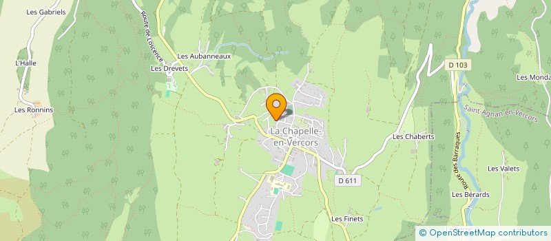 localisation de l'entreprise MADAME LUDIVINE PERRIER à LA CHAPELLE-EN-VERCORS