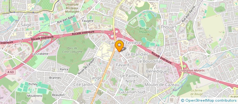 localisation de l'entreprise MADAME LUDIVINE PINCE  GRADIGNAN