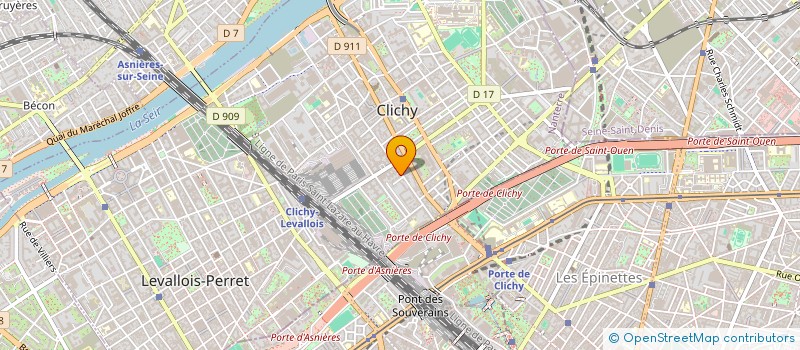 localisation de l'entreprise MADAME LUDIVINE PIQUET à CLICHY