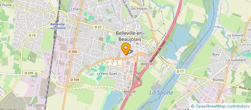 localisation de l'entreprise MADAME LUDIVINE PIRET à BELLEVILLE-EN-BEAUJOLAIS