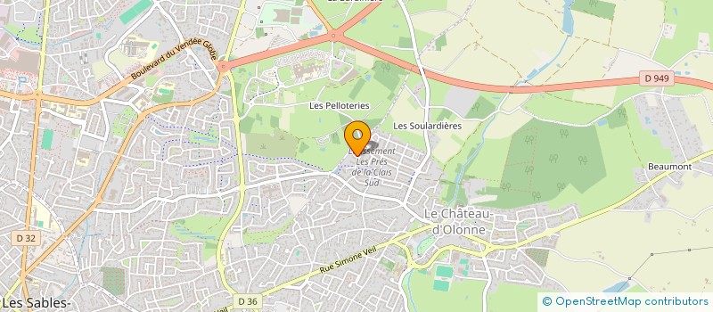 localisation de l'entreprise MADAME LUDIVINE PLAIDEAU  LES SABLES-D'OLONNE