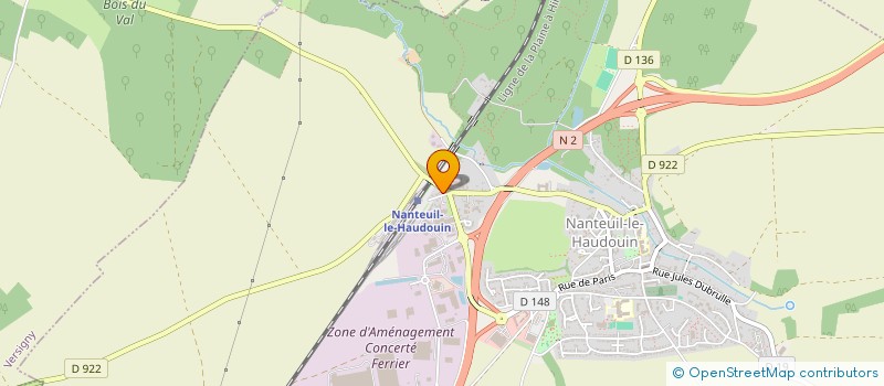 localisation de l'entreprise MADAME LUDIVINE PLAS  NANTEUIL-LE-HAUDOUIN