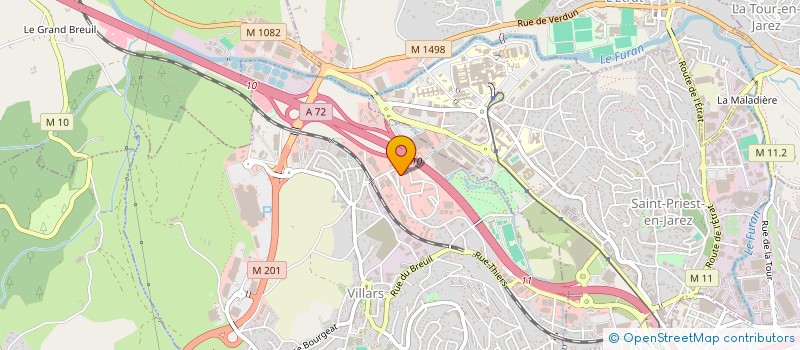 localisation de l'entreprise MADAME LUDIVINE PLATEAU  VILLARS