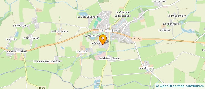 localisation de l'entreprise MADAME LUDIVINE PLESSIS à LES TOUCHES