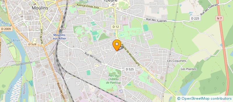 localisation de l'entreprise MADAME LUDIVINE POIRIER à YZEURE