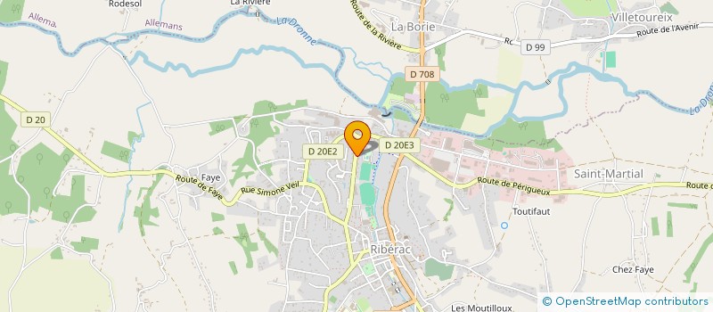 localisation de l'entreprise MADAME LUDIVINE PONIE à RIBERAC