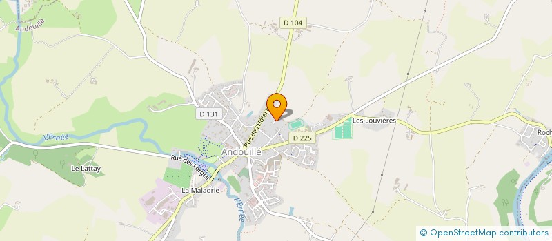 localisation de l'entreprise MADAME LUDIVINE POTTIER  ANDOUILLE