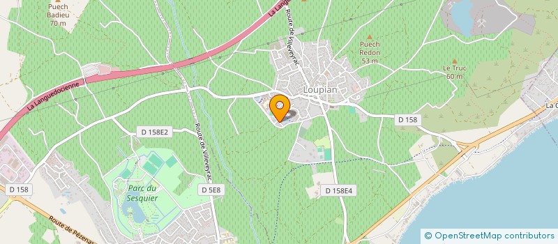 localisation de l'entreprise MADAME LUDIVINE PRADIE  LOUPIAN