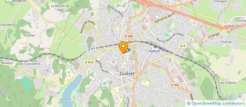 localisation de l'entreprise MADAME LUDIVINE PREVOT à GUERET
