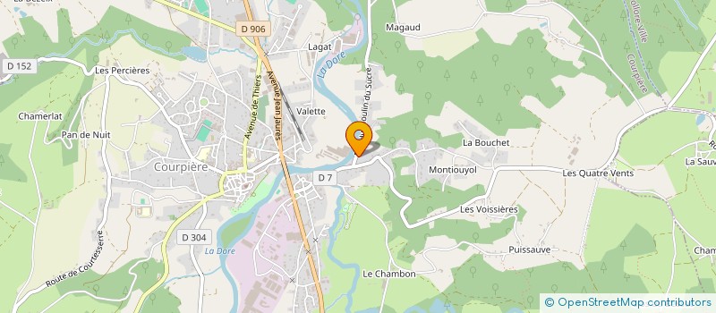 localisation de l'entreprise MADAME LUDIVINE PRIVAT à COURPIERE