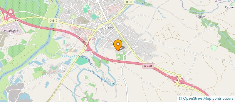 localisation de l'entreprise MADAME LUDIVINE QUERUEL  GIGNAC