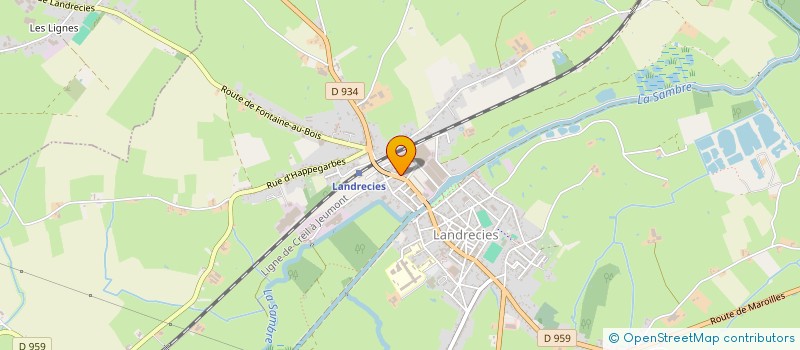 localisation de l'entreprise MADAME LUDIVINE QUONIOU à LANDRECIES