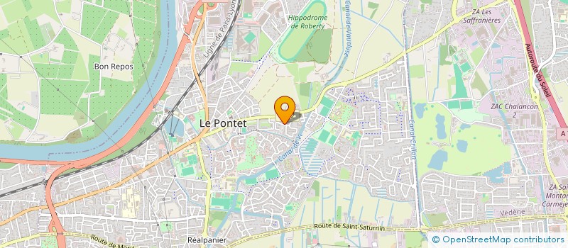 localisation de l'entreprise MADAME LUDIVINE RANC  LE PONTET