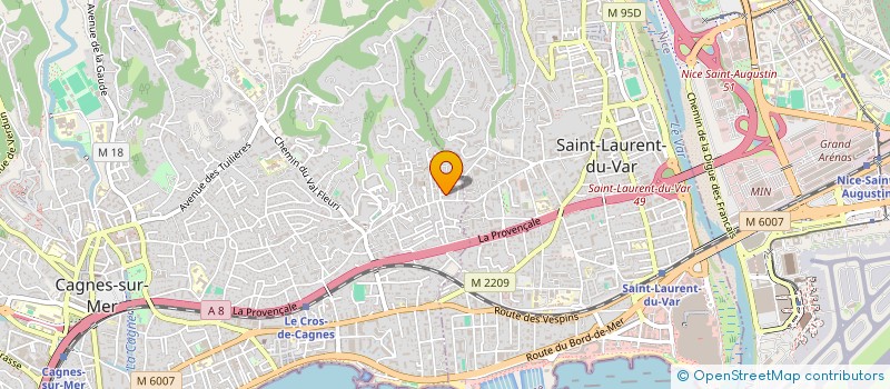 localisation de l'entreprise MADAME LUDIVINE REGINA à CAGNES SUR MER