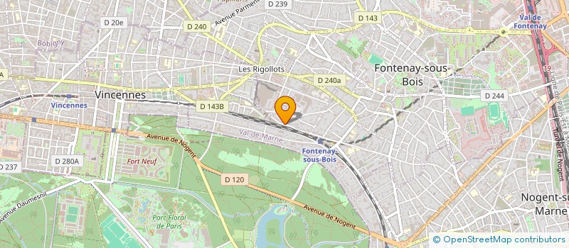 localisation de l'entreprise MADAME LUDIVINE REGOUBY à FONTENAY-SOUS-BOIS
