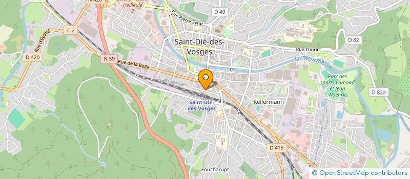 localisation de l'entreprise MADAME LUDIVINE REQUENA à SAINT-DIE-DES-VOSGES