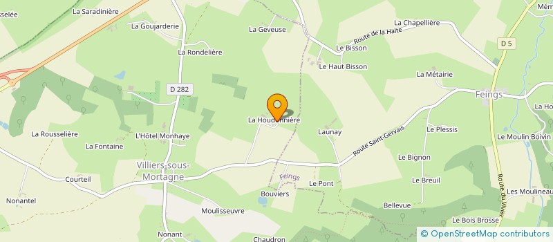 localisation de l'entreprise MADAME LUDIVINE RODA à VILLIERS-SOUS-MORTAGNE