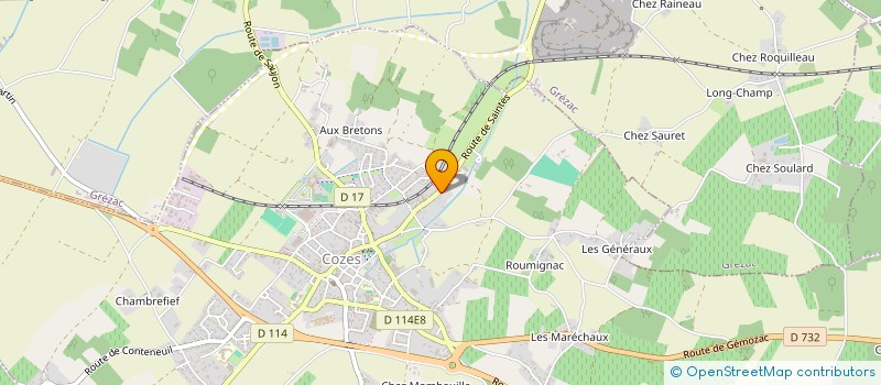 localisation de l'entreprise MADAME LUDIVINE ROJOT à COZES