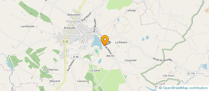 localisation de l'entreprise MADAME LUDIVINE ROUFFIGNAT  FLAVIGNAC