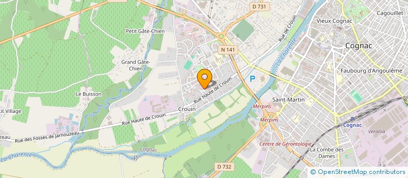 localisation de l'entreprise MADAME LUDIVINE ROUGIER à COGNAC