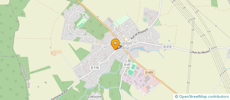 localisation de l'entreprise MADAME LUDIVINE ROUX  LE CHATELET-EN-BRIE