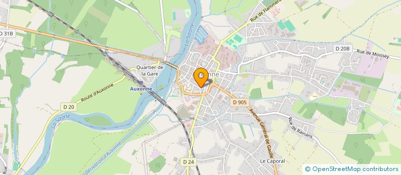 localisation de l'entreprise MADAME LUDIVINE ROY  AUXONNE