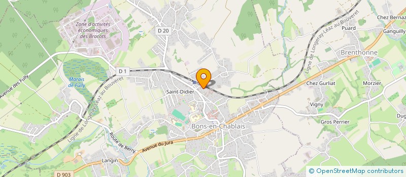 localisation de l'entreprise MADAME LUDIVINE SAVIOZ-FOUILLET  BONS-EN-CHABLAIS