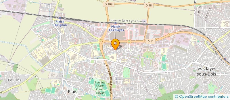 localisation de l'entreprise MADAME LUDIVINE SOUBADOU  PLAISIR