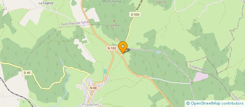 localisation de l'entreprise MADAME LUDIVINE SOULIER à PRADELLES